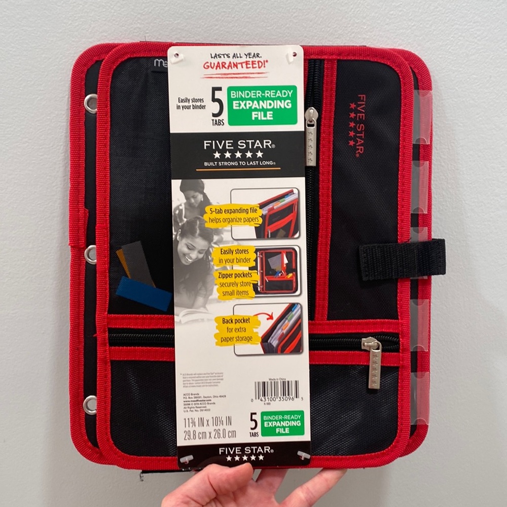 NWT 5 Star Expandable File